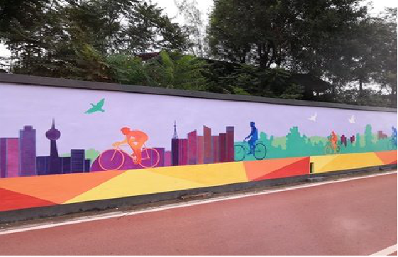 鲁山墙体彩绘-围墙