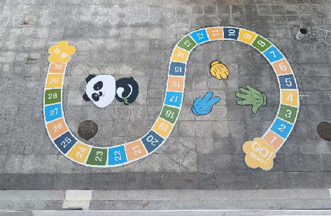 鲁山地面游戏彩绘