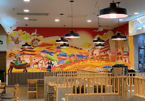 鲁山商业空间彩绘介绍。