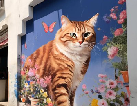 鲁山自己绘制有个性的手绘墙