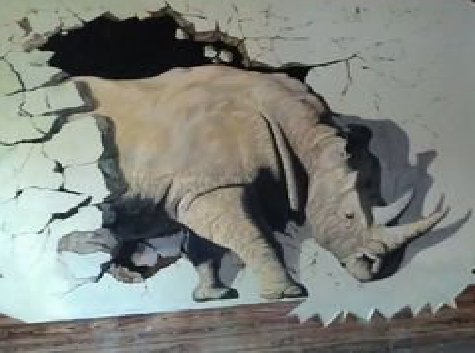 鲁山在墙绘中，如何绘制3D效果？